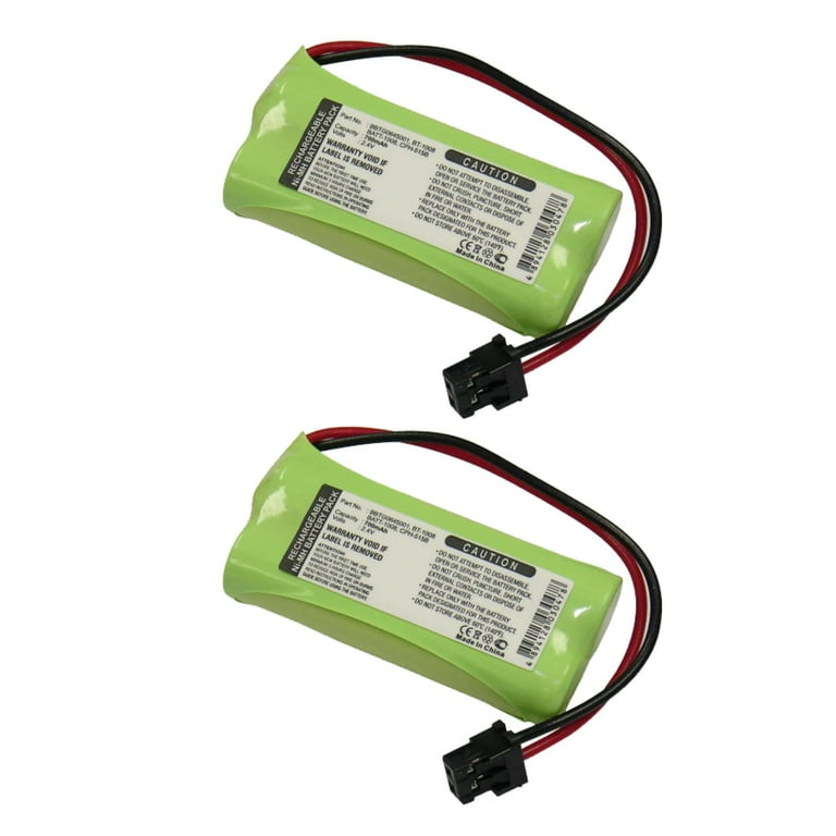 2pc Exell Cordless Phone Battery Compatible with Uniden BT-1008