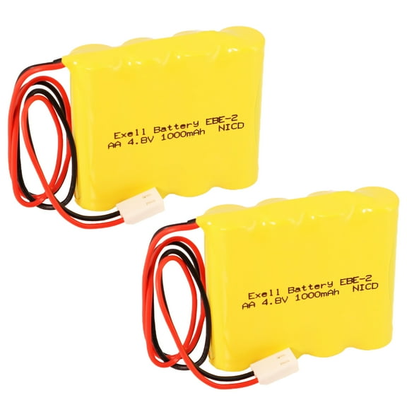 2pc Exit Sign Battery for Dual-Lite 12-790 0120790 NABC 721259000
