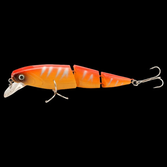 2pc Fishing Lures Jigs Three-Section Minnow Realistic Surface Hard Multi-Section Fish Imitation Bait