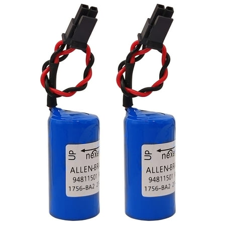 2pc For ALLEN-BRADLEY 1756-BA2 PLC Controller Battery BR2/3A-AB 94811501 Battery