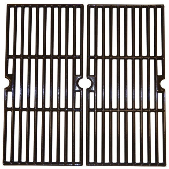 2pc Gloss Cast Iron Cooking Grid for Charbroil Gas Grills 16.75"