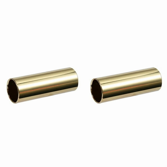 2pc Guitar Slide Golden Stainless Steel Finger Knuck