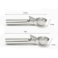 thumbnail image 1 of 2pc Ice Cream Scoop with Trigger Release,Ice Cream Scoop,Portable Stainless Steel Ice Cream Scoop with Trigger and Comfortable Handle,Ice Cream Spoon Multi-function Sco Oper Fruit Spoon, 1 of 9