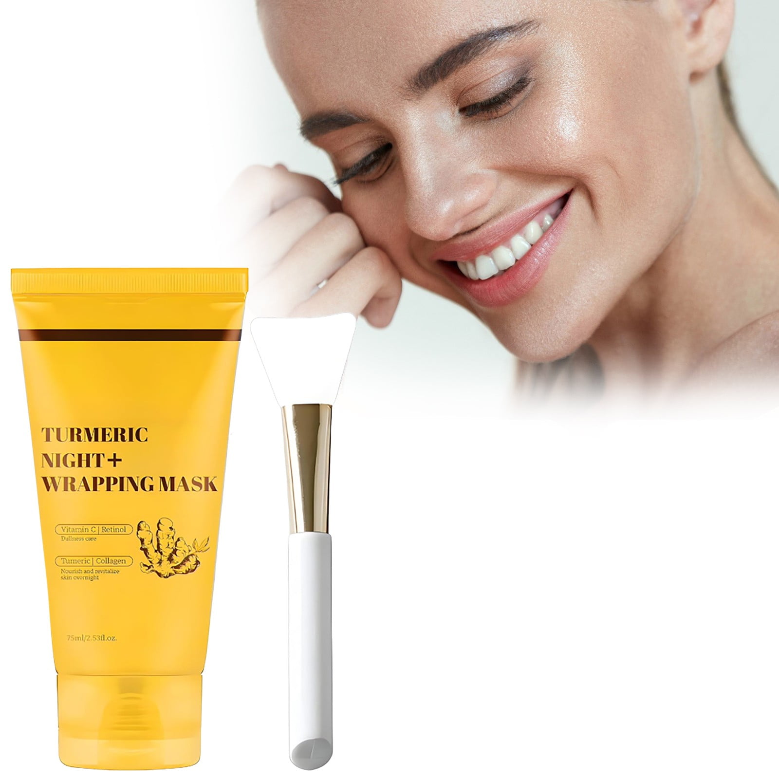 2pc Kojic Acid Turmeric Collagen Night Wrapping Mask Overnight Mask for ...