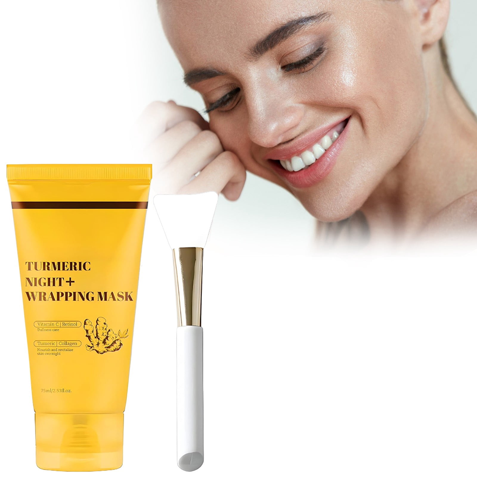 Kurkuma Collagen Overnight Wrapping Maske – Mit Kojic Acid, Aufhellend & Feuchtigkeitsspendend