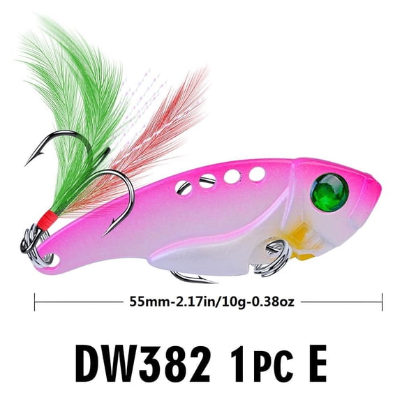 2pc Lifelike Rooster Tail Spoon Wobble Fishing Lure With Jig Hook - Perfect For Bass, Trout, Freshwater And Saltwater Fishing
