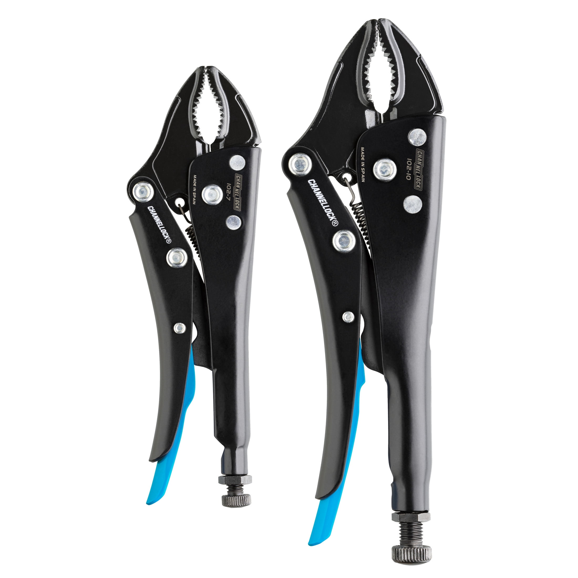 CHANNELLOCK Curved Jaw Locking Pliers Set, Includes 7, 10-inch, 2 pieces (GS-L1)