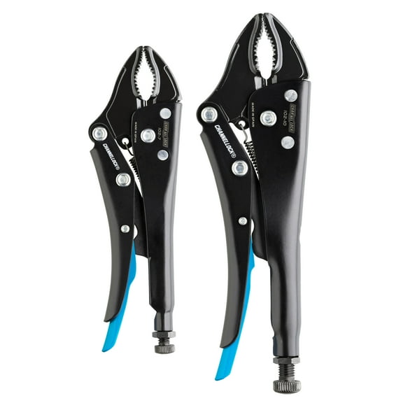 CHANNELLOCK Curved Jaw Locking Pliers Set, Includes 7, 10-inch, 2 pieces (GS-L1)
