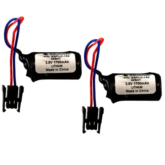 2pc MR-J2A, MR-2JS, RH-5AH, RH-10AH PLC Computer Backup Battery