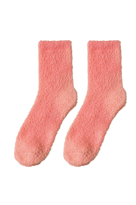 (2pc)MSJUHEG Fuzzy Socks,Slipper Socks,Fluffy Socks,Bearpaw Socks,Cloud Socks,Fuzzy Socks for Cozy Slipper Socks Cute Plush Warm Sleep Socks Pink One Size