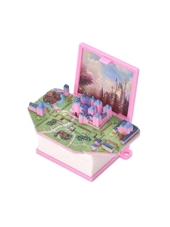 2pc Magical Castle Keychain, Fun Stress Relief Portable Magical Castle Keychain, Fidget Key Ring Kids Adults Gift Backpack Decoration Anxiety Relief Concentration Toy Party Favor Novelty Accessory