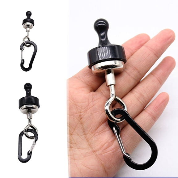 2pc Magnetic Hooks for Canopy Camping Tent Magnet Clip Hanger with Carabiner Canopy Magnetic Hooks with Stainless Steel Carabiner Heavy Duty Earth Magnets Outdoor Quality Multifunctional Tent Canopy