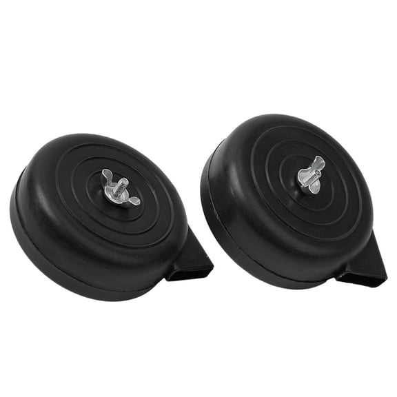 2pc Male Thread Air Compressor Intake Filter Silencer Muffler Plastic Black