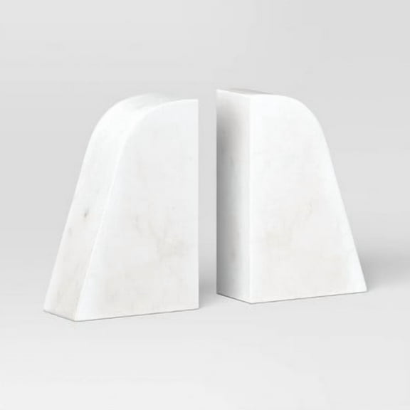 2pc Marble Bookends