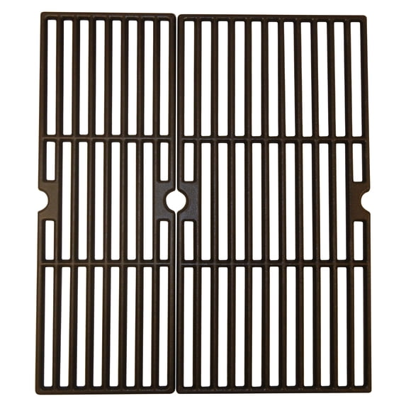 2pc Matte Cast Iron Cooking Grid for Charbroil Gas Grills 18"
