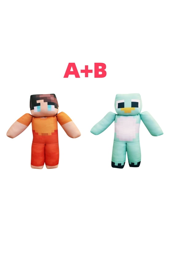 2pc Milo and Chip Adorable Plush Stuffed Animal Toy ,99-Nights Deer Monster Plush Pillow for Video Game Fans, Holiday Gift, Brthday Present, Family ecoration Plush Figurine,Cute Plush Doll Toy Gift