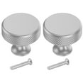 2pc Modern Chrome Furniture Pull Handles Door Knobs for Kitchen