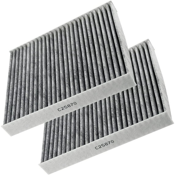 2pc MotorbyMotor C25870 (CF10743) Cabin Air Filter for Infiniti M45 M35 G37 EX35 FX50 FX35 QX56 G25 IPL G EX37 FX37 Q40 Q50 Q60 QX50 QX70 QX80, Nissan GT-R Titan XD Armada, Chrysler Town & Country