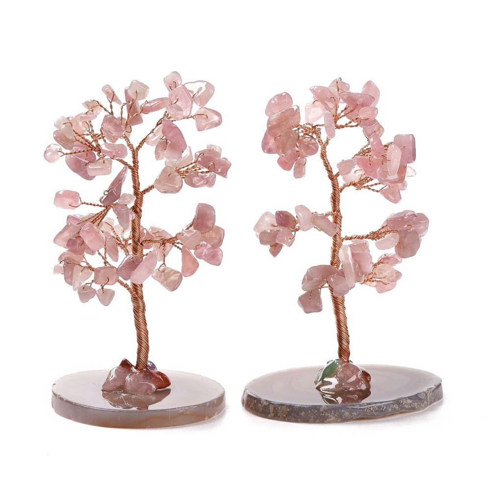 Golden Gemstone Natural Stone Chips 7 Chakra Tree Of Life Pendant At ₹ 230/piece In Khambhat - Foto 3