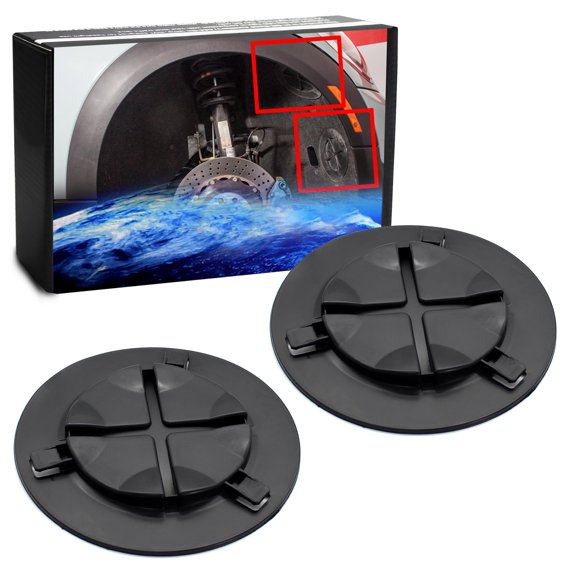 2pc OEM-Spec Front Wheel Well Disc Cover Cap Lids for Headlamp & Fog Lamp Access, For MINI Cooper R55 R56 R57 R58 R59 All Models