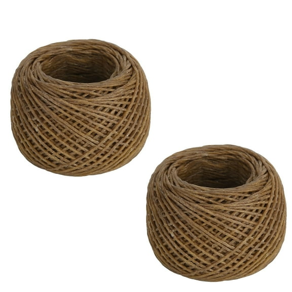 2pc Organic Hemp Wick,Manual Aromatherapy Safety Hemp Candle Wick , 30m Spool, Slow Burn, for Candle Making and Hemp Wick Lighter, Standard Size,1.2mm