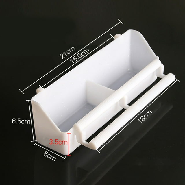 2pc Parakeet Food Dispenser, Bird Food Box Double Compartment with