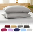 thumbnail image 1 of 2pc Pillowcases 17.7x30 Inches, Soft Microfiber Blend, Envelope Closure, Fade and Shrink Resistant, Easy Care, Variety of Colors Festive Season Discount Offers, 1 of 7