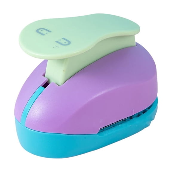 2pc Plastic Craft Punch for Scrapbooking & Paper Craft Colorful Random Color 68x110x80mm