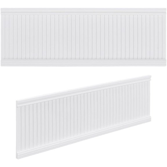 2pc Plastic Rectangle Wall Sticker Model Dollhouse Accessories White 200x70x4mm