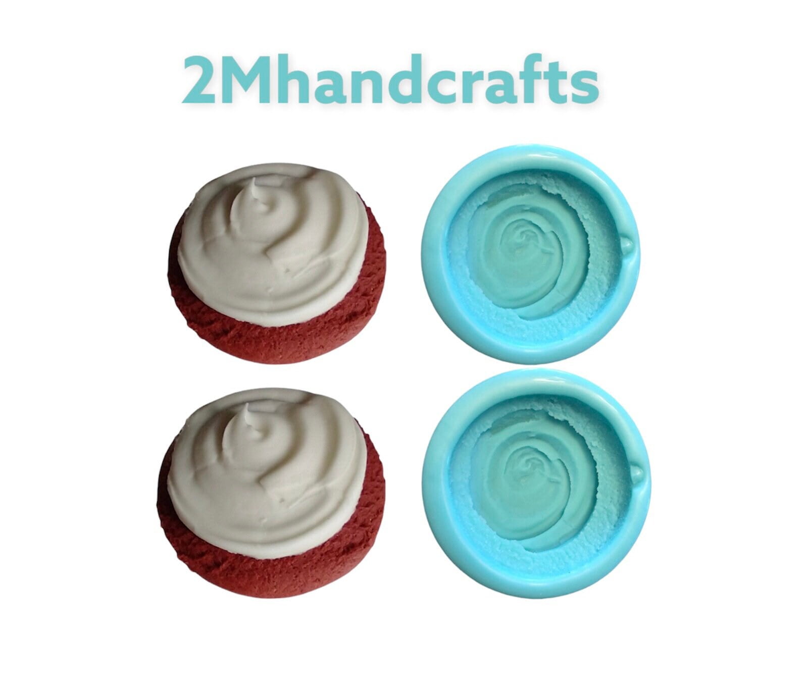 2pc Realistic Icing only Cookie| Dessert Shape Silicone Mold| Soap| Candle | Mold for Wax| Mold for Resin| Not Food Grade