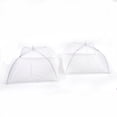thumbnail image 1 of 2pc Reusable Mesh Food Cover Tent Set Outdoor Camping Umbrella Picnic Net BBQ Accessory, 1 of 6