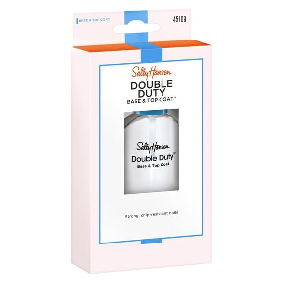 2pc Sally Hansen Double Duty Base and Top Coat, 0.45 fl oz