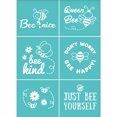 thumbnail image 1 of 2pc Self-Adhesive Silk Screen Printing Stencil Bees Pattern 19.5x14cm, 1 of 5