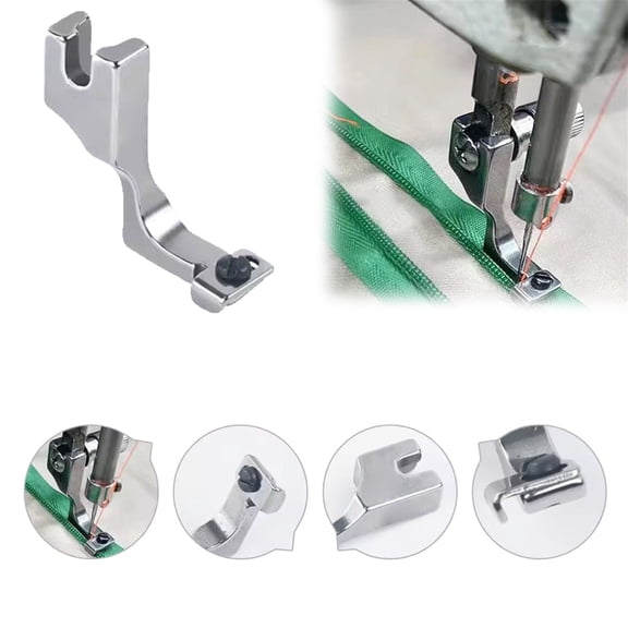 2 PCS Cording Zipper Foot P36N/P36LN Industrial Sewing Machine Presser Foot for High Shank Singer, Brother, Janome, Juki, Babylock, Elna, Kenmore, White, Necchi, Simplicity, and More