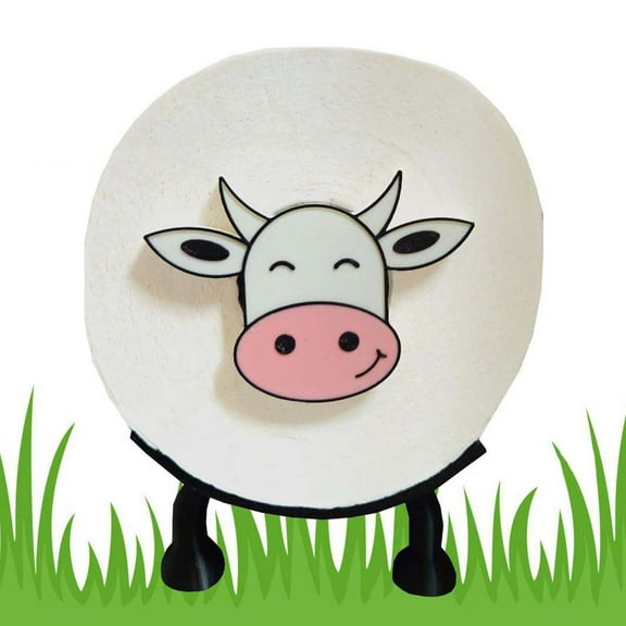 2pc Sheep Toilet Paper Holder, Black Sheep Self Standing Bathroom Set, Cow Toilet Paper Holder Toilet Paper Holder Bathroom Tissue Holder Accessories