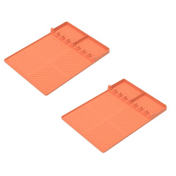 2pc Silicone Griddle Cover Mat 16 Inch Heavy Duty Food Grade Grill Mat Waterproof Rust Protection Reusable Non Stick Griddle Protector for Outdoor BBQ Grill Blackstone Style,griddle accessories