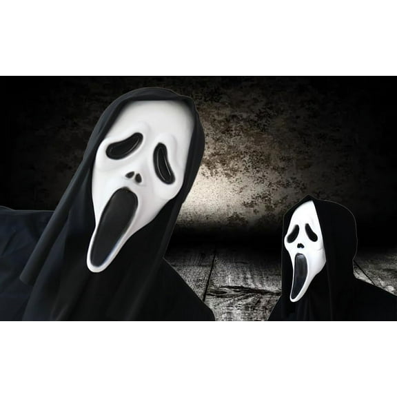 2pc Skull Masks - Scary Halloween Costume Face Covers