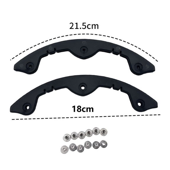 2pc Snowboard Edge Protector Bar Anti-Collision Strip Plastic Protection for Snowboards Skis Skateboards Longboards (S)