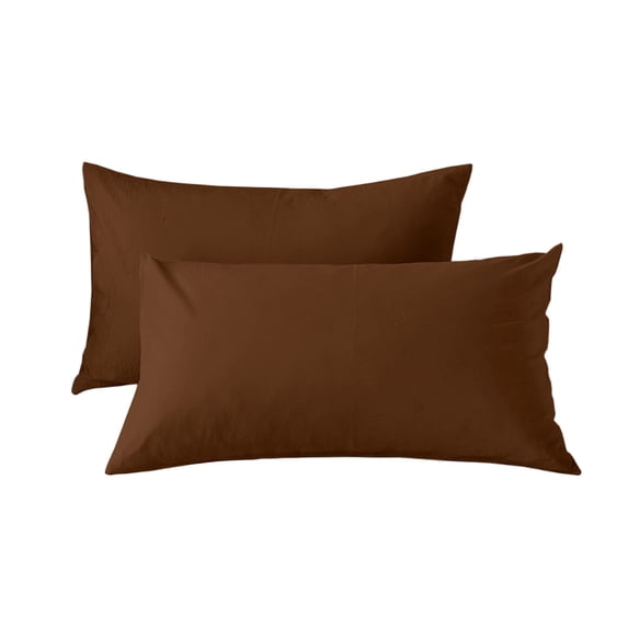2pc Solid Color Body Pillowcase, 74x48cm Velvet Soft Pillow Cover, Breathable Pocket Style Pillowcase for Hot Sleepers, Full-Length Body Pillow Protector Set