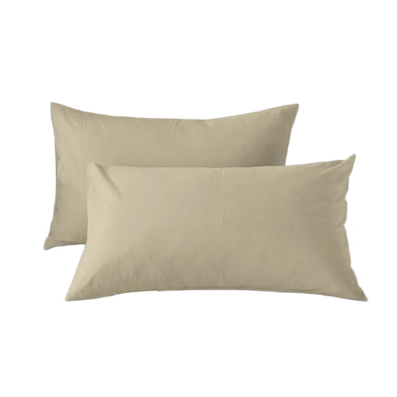 2pc Solid Color Body Pillowcase, 74x48cm Velvet Soft Pillow Cover, Breathable Pocket Style Pillowcase for Hot Sleepers, Full-Length Body Pillow Protector Set