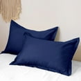 thumbnail image 1 of 2pc Solid Color Pillowcase Comfortable and Breathable Student Dormitory Case, 1 of 8