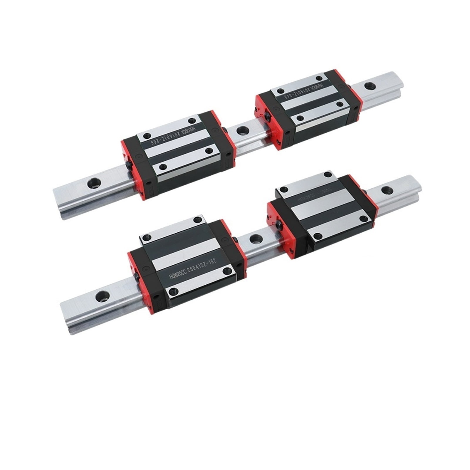 2pc Square Linear Guide Rail 200mm-1500mm + 4pc HGW20CC For CNC Router ...