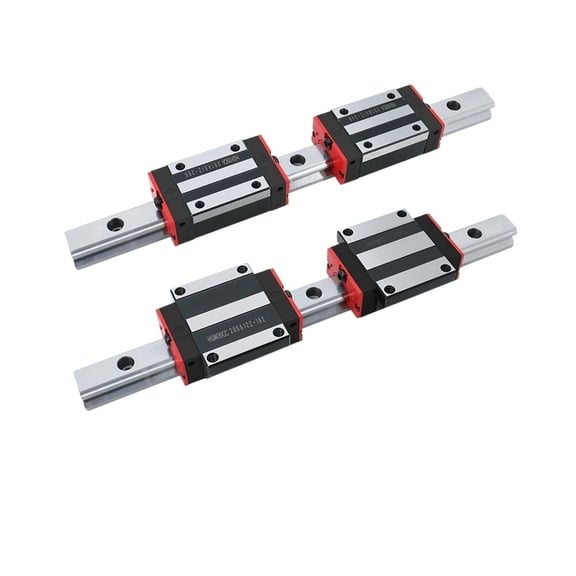 2pc Square Linear Guide Rail 200mm-1500mm + 4pc HGW20CC For CNC Router Engraving ,Smooth Running
