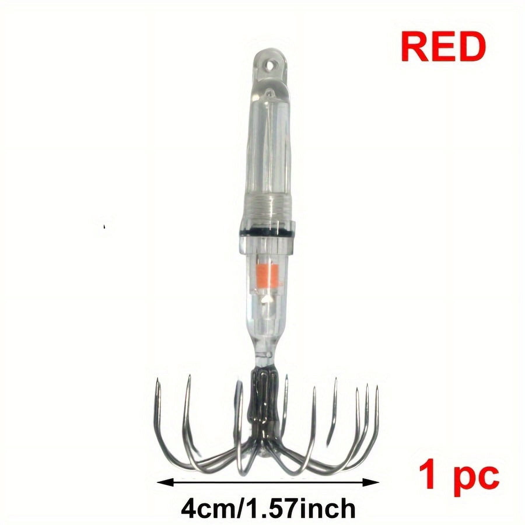 2pc, Squid Jig, Fishing Lure With Sharp Hook, Night Fishing Bait, 8cm/3.15inch Size, Fish Attracting Light