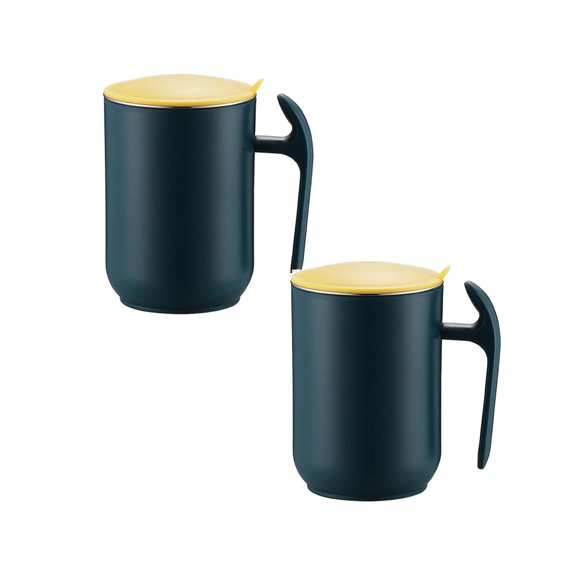 2pc Stainless Steel Adult Sippy Cup Spill Proof Drinking Cup With Straw And Handles Leak Resistant Nursing Cup Reusable Hydration Mug 3 In 1 Design,spill proof sippy cup,Mother's Day gift