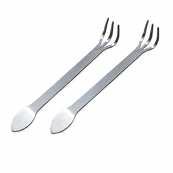 2pc Stainless Steel Root Rake 3-Prong Loosen Soil Bonsai Tree Tools with Ergonomic Handle,Stainless Steel Root Rake