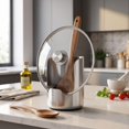 thumbnail image 1 of 2pc Stainless Steel Utensil Holder Kitchen Organization, Pot Lid and Spoon holder Kitchen Organizers and Storage, Multi Function Utensil Holder Countertop for Household, 1 of 7