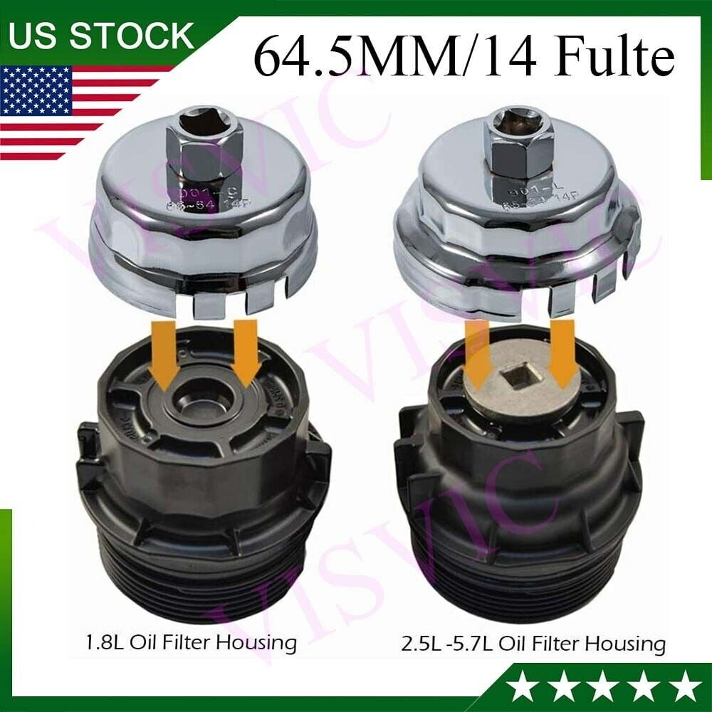 2pc Steel Oil Filter Wrench Tool for Toyota,Lexus,Scion 1.8L,2.0L-5.7L