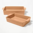 thumbnail image 1 of 2pc Stoneware Rectangle Baking Dish Set, 1 of 8