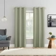 thumbnail image 1 of 2pc Sun Zero Wylder Texture Thermal Blackout Grommet Curtain Panel Pair, 1 of 4